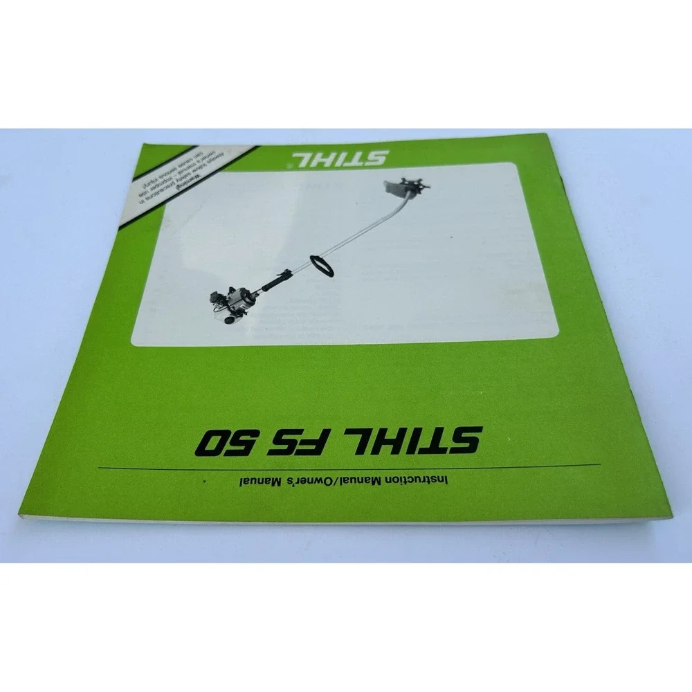 Stihl FS 50 WeedEater WeedWhacker Instruction‎ Owner's Operator Manual